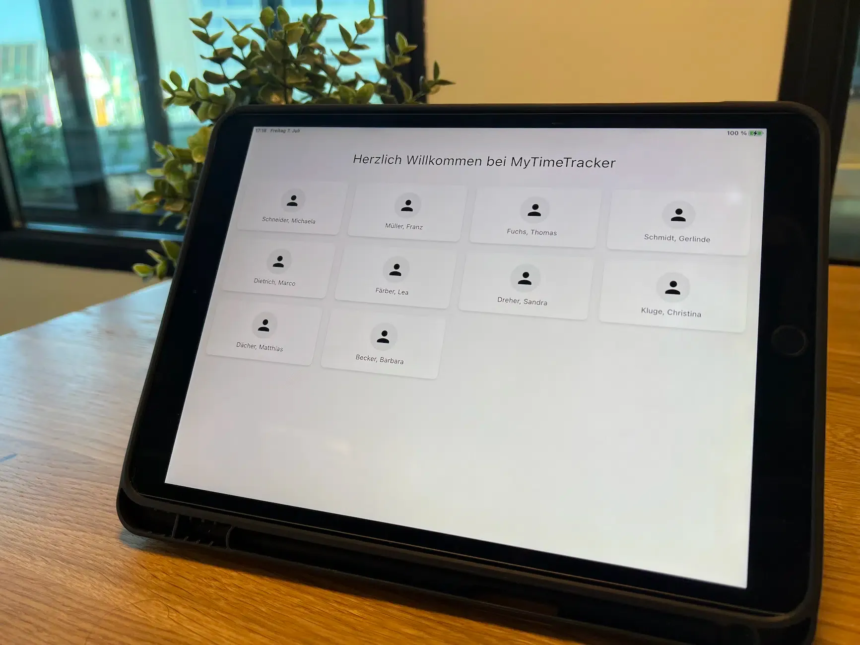 MyTimeTracker Tablet Terminal