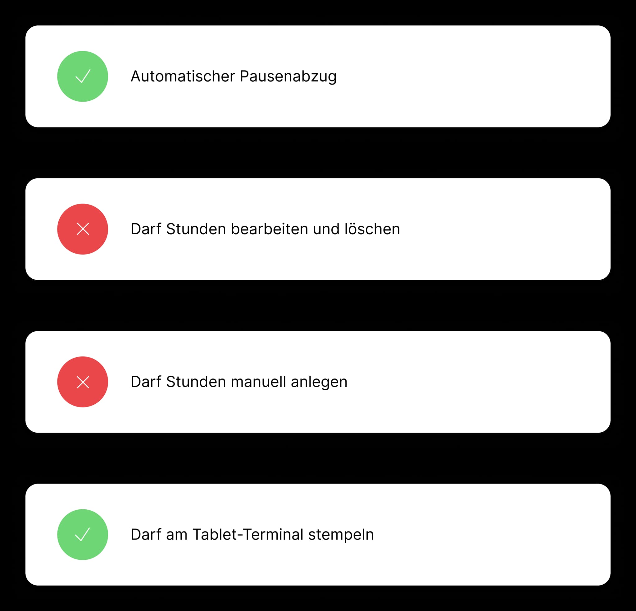 Person diskutiert Berichte auf einem Tablet