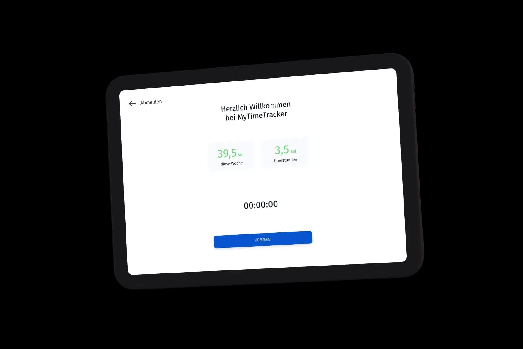 MyTimeTracker Tablet-Terminal