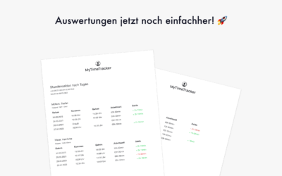 Update: Neue Reporting-Funktion